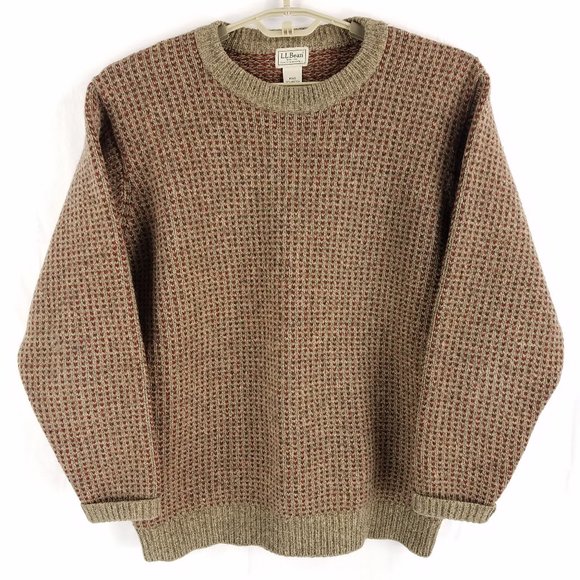 L.L. Bean Other - Vintage LL Bean Heavy Knit Wool Geometric Sweater